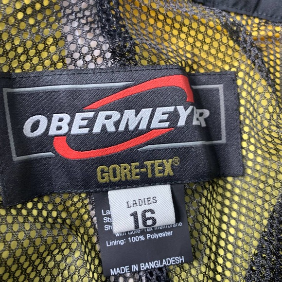 VTG Obermeyer Womens‎ Ski Pants Size 16 Black Gore-Tex Blizzard Snowboarding - Picture 6 of 11